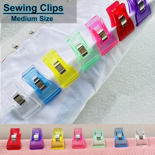 Sewing Clips Medium Size 80 PCS 9 Colors 2