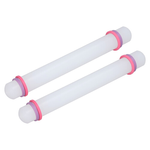 Dumpling Dough Roller, Adjustable Thickness Rolling Pin For Consistent Results, Nonstick Plastic Rolling Pin Facilitates Easy Cleaning, Rounded Ends 1