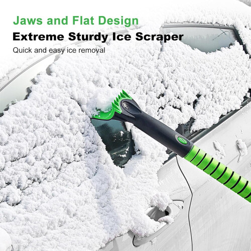 Snow Brush and Ice Scraper 56 Inch Extendable Heavy Duty 2