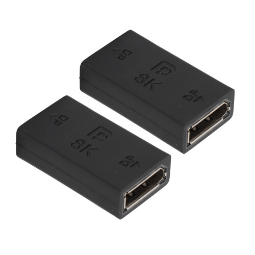 2x DisplayPort Kupplung, DP1.4 Buchse, 8K60Hz,