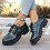 Γυναικεία Oxfords με Χοντρό Τακούνι και Πλατφόρμα, Δερμάτινα, Δερμάτινα, Στρογγυλά 2