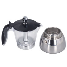 Classic Moka Pot 6 Cup with Clear Top