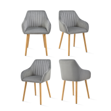 (Light Grey, Set of 4) Goeurvant Dining Chairs