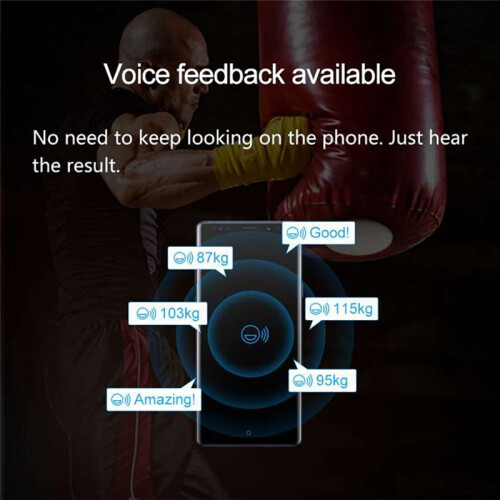 Force Tracker Punching Bag Power Meter Speed Test Boxing Kick Sensor Dynamometer Training Boxing Dynamometer Black 2