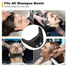 Shampoo Bowl Neck Rest-2 Suction Cups Included Salon Shampoo Neck Rest Cushion,Silicone Neck Cushion for Home Wash Basin