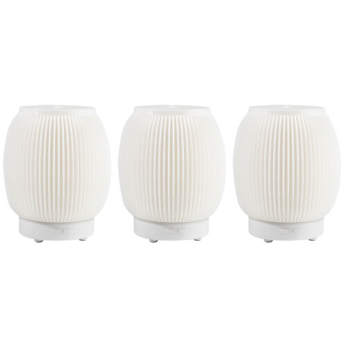 3St Huiselijke USB Aroma Diffuser Wit Met Sfeervol LED Licht 2