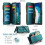 Θήκη πορτοφολιού crossbody με προστασία RFID για Samsung Galaxy A16 – Θήκη για 10 κάρτες, υποδοχή 2