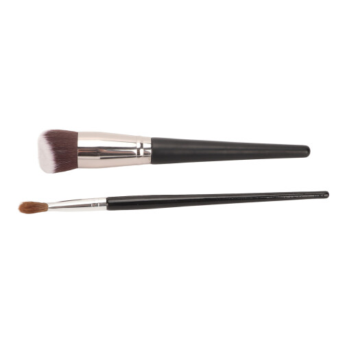 Concealer Brush Set, Flawless Coverage, Soft Mini Flat Top, Affordable Professional Makeup Brushes, Ergonomically Designed Handle, 2Pcs 2
