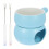 2Ensembles Pot Melting Chocolat Fromage Céramique Jaune Usage Cuisine 8
