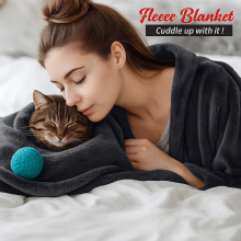 (Black, Super King: 230 cm x 270 cm) Solid 310 GSM Fleece Blanket Warm Thick Soft Fluffy Bed Mink Sofa Throw