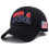 2024 Νέο καπέλο Snapback από βαμβάκι με κεντημένη σημαία Αμερικής, ρυθμιζόμενο καπέλο 7