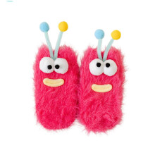 Polyester Mid-Calf Socks for Autumn and Winter Home Use: Soft, Skin-Friendly, Anti-Slip with Quirky Patterns