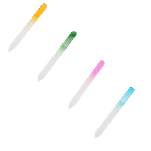 1/3/4/5/6PCS Glass Nail Files in Case – Double-Sided Czech Glass Files for Nail Care, Compatible with All Nail Types