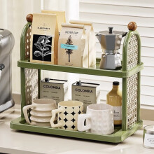 Cup Drying Rack, Countertop Mug Holder, Multi-Functional Kitchen Storage Organizer Shelf for Glasses, Tumbler, Teacups, Spice Rack