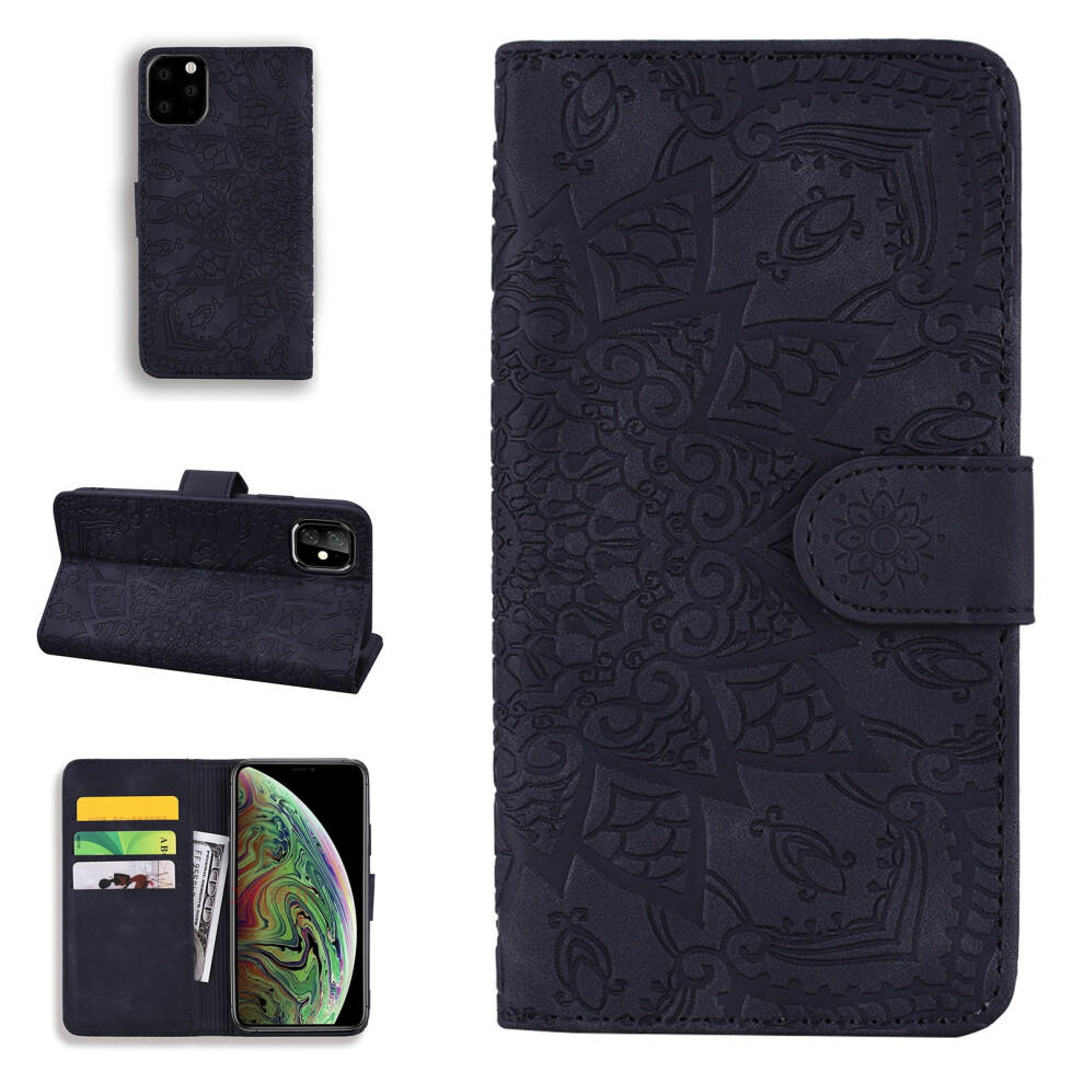 Magnetic Wallet Case For Iphone 12 And 12 Pro Pu Black 908436867368