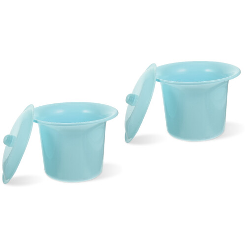 2Pièces Bassin Avec Couvercle Usage Portable Familial 2