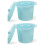 2Pièces Bassin Avec Couvercle Usage Portable Familial 4