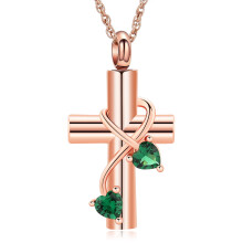 Personalize Cremation Cross Urn Necklace for Ashes Cross Urns Locket Pendant Ashes Holder Stainless Steel Memorial Jewelry