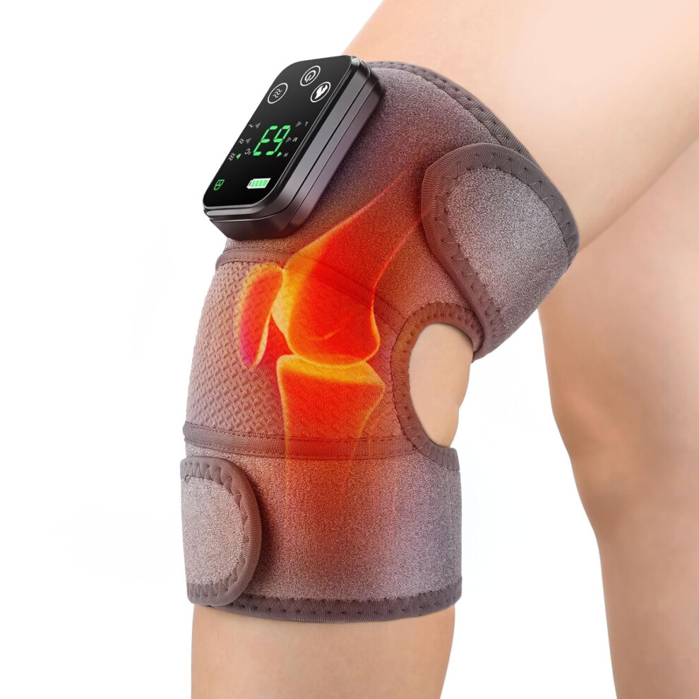 Heated Knee Massager with Heat and Vibration 3-in-1