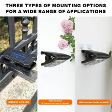Solar Garden Light Outdoor Solar Clip Light Waterproof Camping Light Fence Street Landscape Wall Decoration