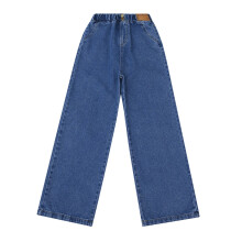 Girls' Wide Leg Denim Pants, Soft Lined Winter Trousers, Casual Bootcut Jeans for Young Adults, Comfort Fit Flare Jeans