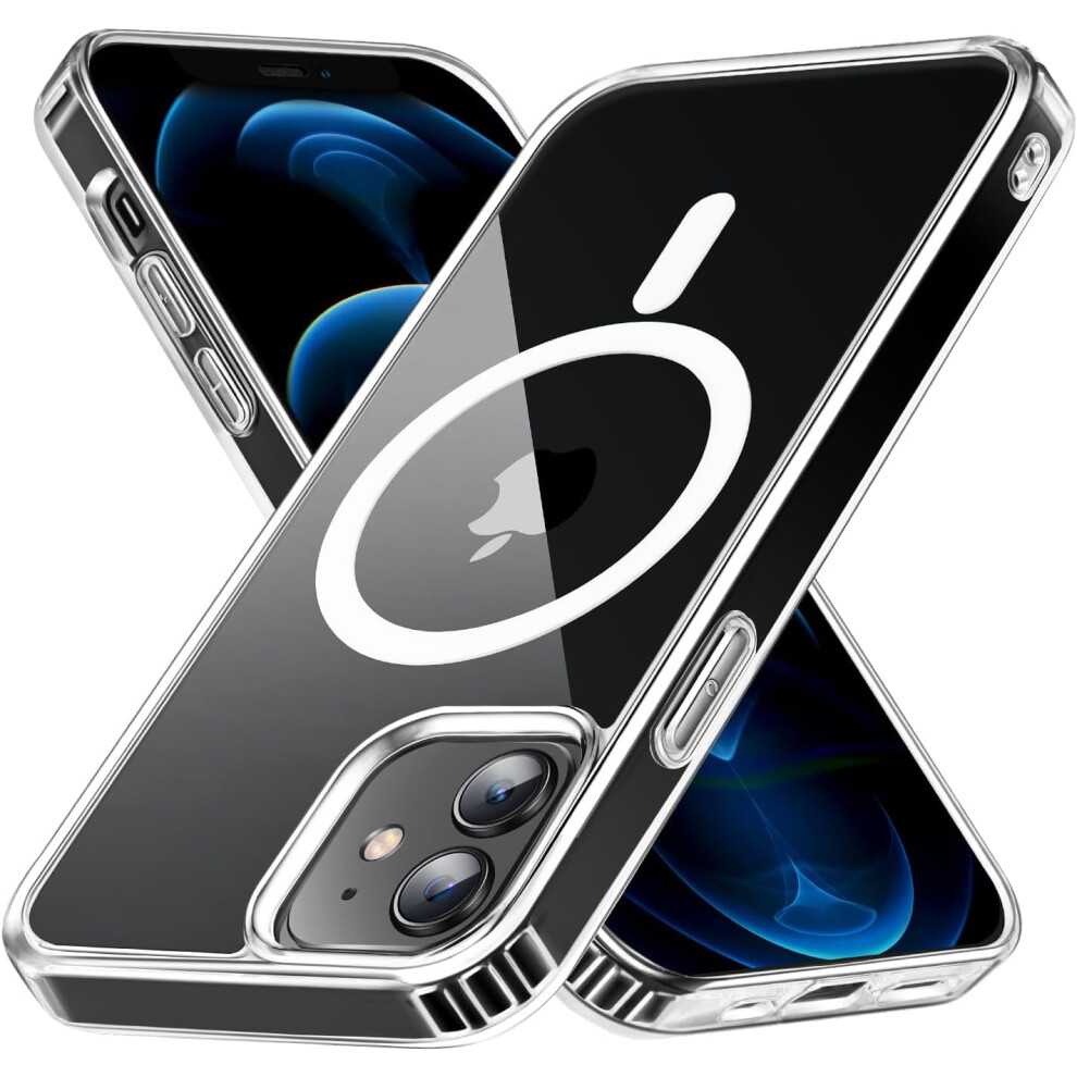 Magsafe-Compatible Clear Pc+Tpu Slim Bumper Case For Iphone 12/12 Pro (6.1") 9485826730910