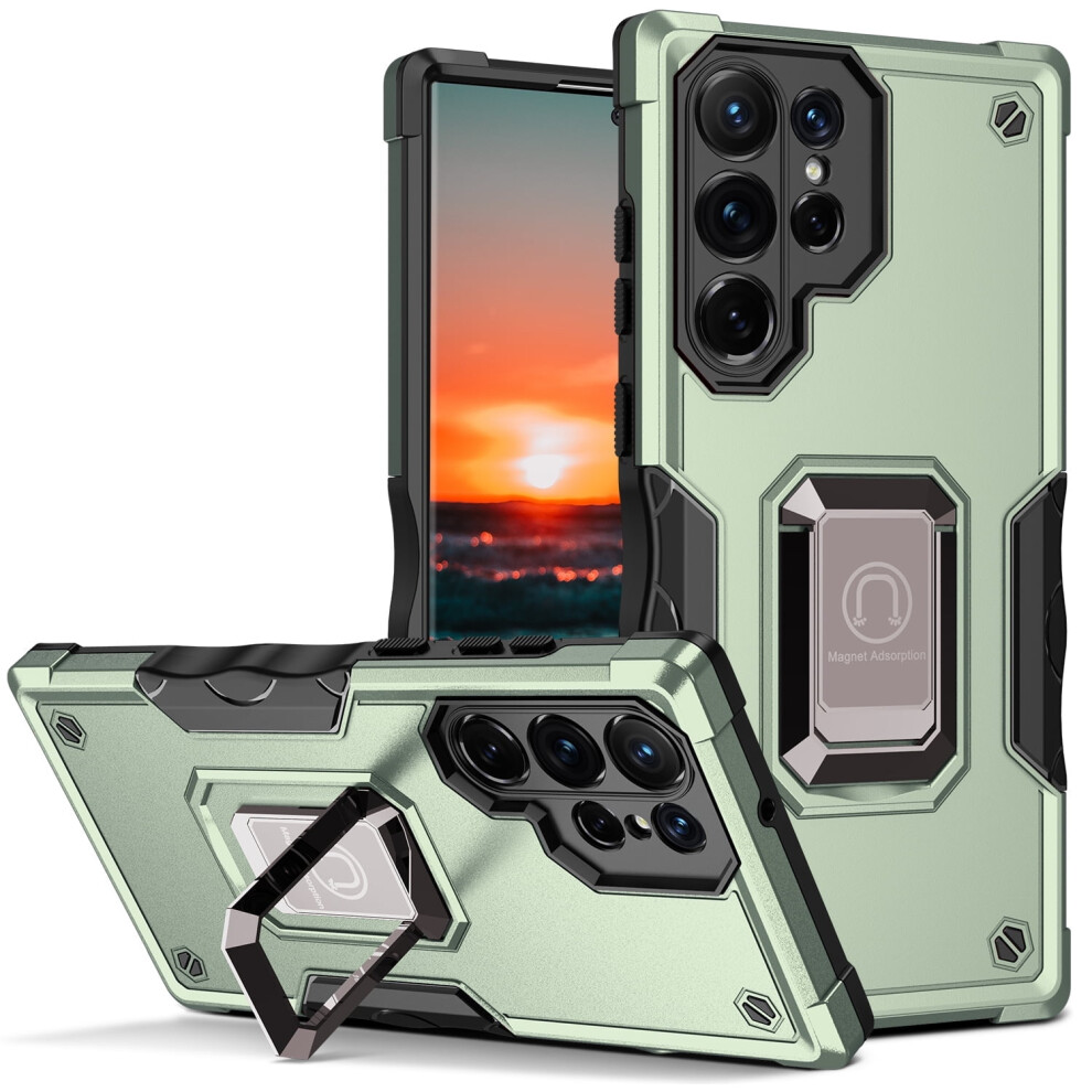 Galaxy S22 Ultra Case Military-Grade Rugged Hybrid Green 971050473727