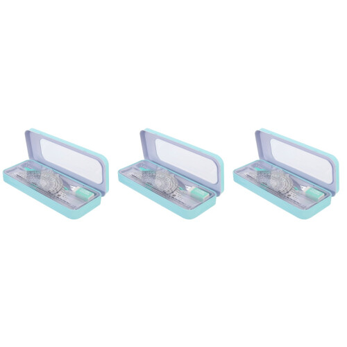 3Ensembles Kit Scolaire Règle Bleue Compas Rapporteur Précis 2