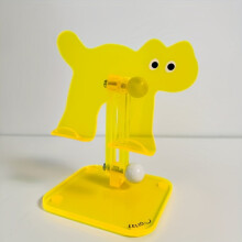Cute Cartoon Cat Tablet Holder Adjustable Acrylic Lazy Desktop Design