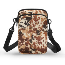 Schultertasche für Erwachsene, Reisetasche, Sling Bag, 2 Lagen, Spots