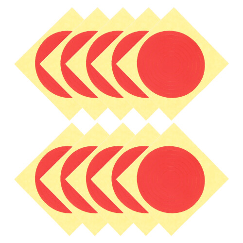 Décalcomanies PVC Rouge Pour Maison 2