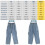 Jeans Hommes Coton Larges Style Cargo Décontracté 3