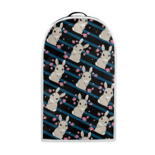 Housse de mixeur multifonction avec poignée, 40,5 cm (H) x 24 cm (L) x 18,5 cm (l), motif rayures lapin pour jardin