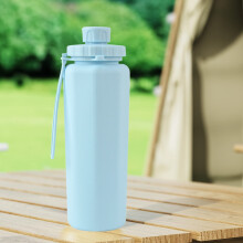 Faltbare, zusammenklappbare Wasserflasche mit Griff, auslaufsicher, aus Silikon, tragbarer Sportkessel für Camping, Wandern, Rucksackreisen, Reisen