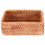 Rectangular Rattan Storage Baskets – Reusable Shallow Wicker Nesting Baskets, Handmade for Kitchen/Home Organization & Serving, 3 Sizes 1