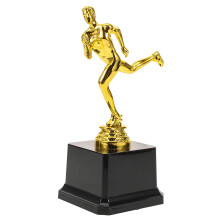 Decorative Running Trophy for Children Golden 18x7.5x7.5cm