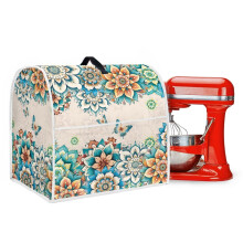 Housse anti-poussière pour robot pâtissier portable avec poignée, compatible avec les robots de 4,5 à 5 litres, lavable, motif mandala bohème