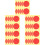 Décalcomanies PVC Rouge Pour Maison 6