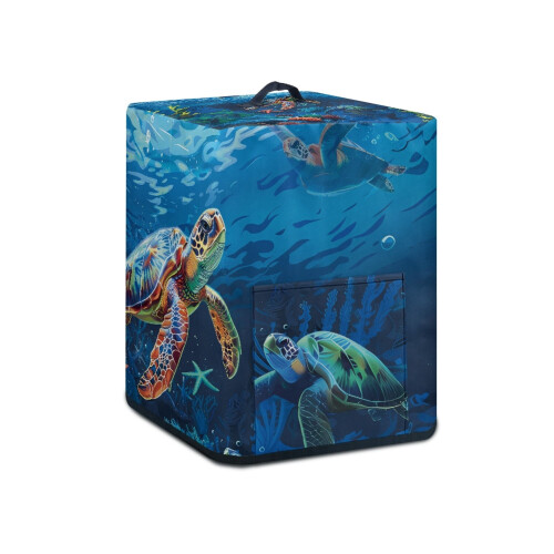 Κάλυμμα για φριτέζα αέρα Sea Turtle (5-6Qt) – Κάλυμμα σκόνης με τσέπες και επάνω λαβή, 1