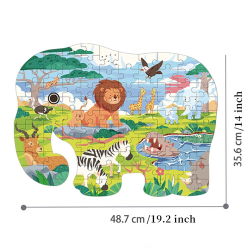 Elephant Floor Puzzle DIY Set 1 Piece