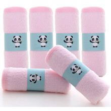Washcloths, Rayon Made from Bamboo - 2 Layer Ultra Soft Absorbent Newborn Bath Face Towel - Reusable Wipes for Delicate Skin - Pink, 6 Pack