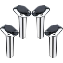 4pcs Boat Fishing Rod Holders,Stainless Steel Fishing Rod Rack Flush Mount withCap,Liner,Gasket (15 Degree Rod Holder)$$Sport & Recreation Other