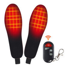 Rechargeable Electric Heated Insoles with Remote, Washable & Breathable Mesh – Compatible with Most Shoes