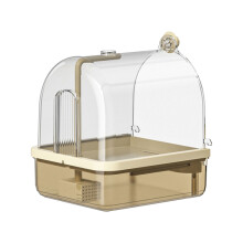 Automatic Bird Bath for Cage Indoor Pet Birds USB Powered Water Circulation Shower Bathtub Accessory for Conure Budgie Lovebird African Grey