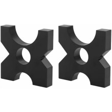 2 Pack Arbor Press Plates, 20T H-Frame Hydraulic Press Plates 1"x5"x5", Thickened Heavy-Duty Metal for Workshop, Garage, Factory – Compatible with