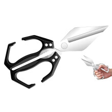 Seattleget Heavy-Duty Kitchen Shears, 2-in-1 Poultry Scissors for Bones, Roots, Chicken, Duck, Fish & Walnuts – Black