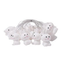 Easter Bunny String Lights 6.56FT, Easter Decorations Colorful Fairy Lights Garland for Outdoor Wedding Bedroom Party Wall Fireplace Decor