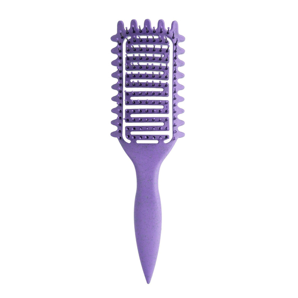 Pink Curl Defining Brush Curly Hair Brush,Vented Hair Brush For Detangling, Shaping And Defining Curls For Women And Men Less Pulling (Pink)