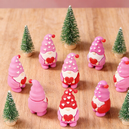 Figurines de mini-gnomes pour la Saint-Valentin (6 pièces) 2