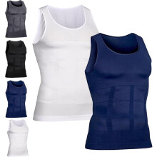 Men's Compression Top - High-Performance Shaping Vest for Men, Large-Sized High-Rise Vest for Men, Perfect Body Shape.